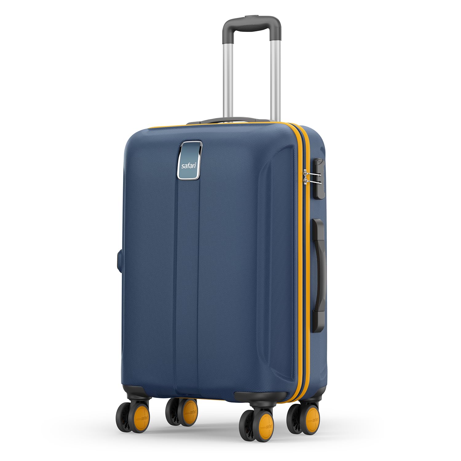 Safari Medium Thorium Neo 8 Wheels 66 Cm Check-in Trolley Bag Hard Case Polycarbonate 360 Degree Wheeling System Luggage, Trolley Bags for Travel, Suitcase for Travel, Graphite
